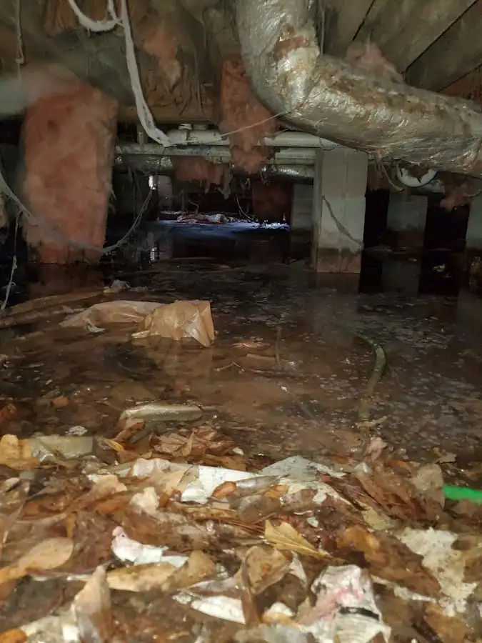 Crawl space flood assessment for Commercial Water Damage Restoration in Ellensburg